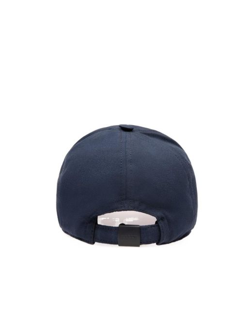 Bally Blue Embroidered-Logo Baseball Cap for men