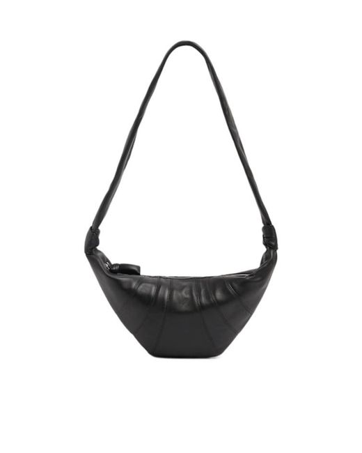 Lemaire Black Medium Croissant Nappa Crossbody Bag for men