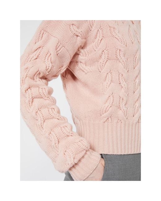 Max Mara Gray Long-Sleeved Sweater