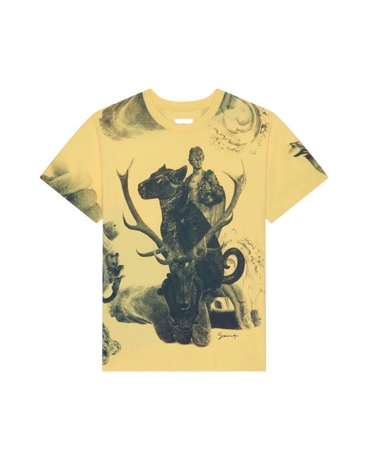 Givenchy Yellow Short-Sleeved T-Shirt for men