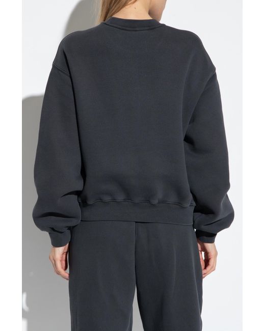 Alexander Wang Blue T By Crewneck Long-Sleeved Sweatshirt