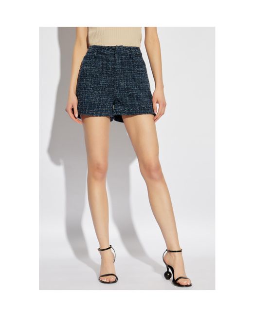 IRO Blue Belt-Loop Shorts