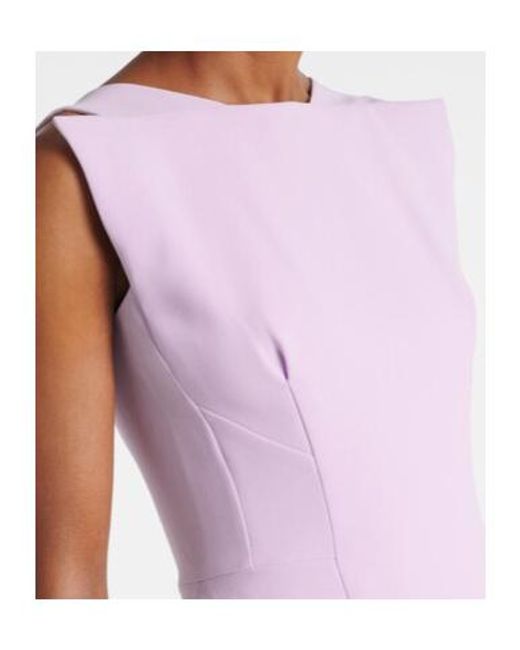 Maticevski Purple Singular Open-Back Cocktail Dress