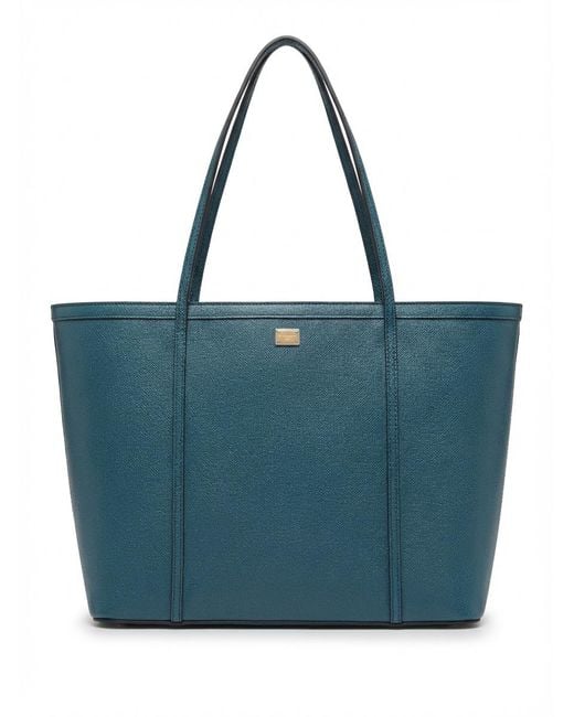 Dolce & Gabbana Blue Logo Tote Bag
