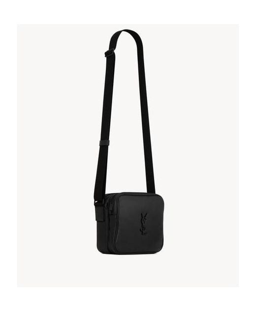 Saint Laurent White Niki Zip-Up Camera Bag for men