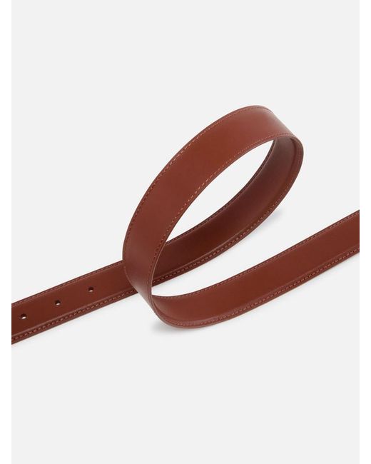 Pinko White Lovebird Metal Buckle Belt