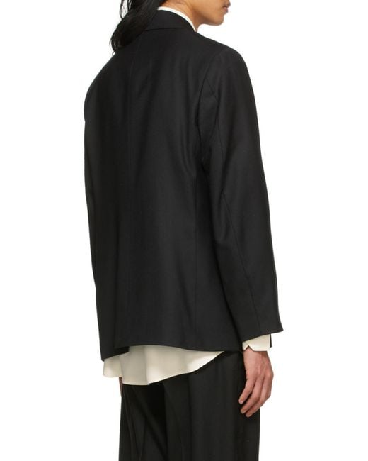 Our Legacy Black Double-Breasted Jacket for men