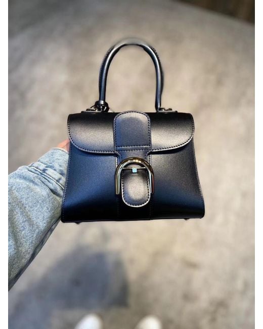 Delvaux Black Mini Brillant Shoulder Bag
