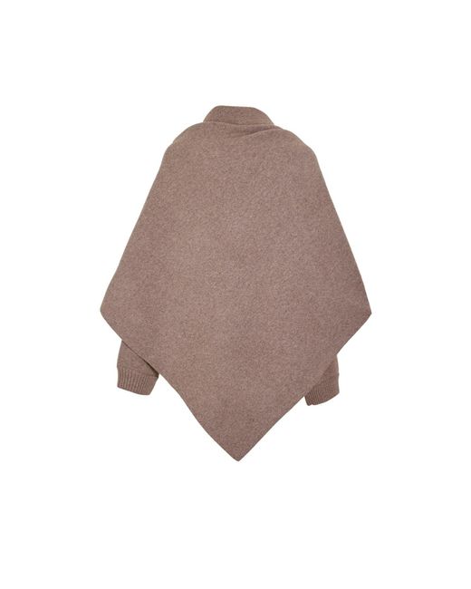 Magda Butrym Brown Knitted Shawl