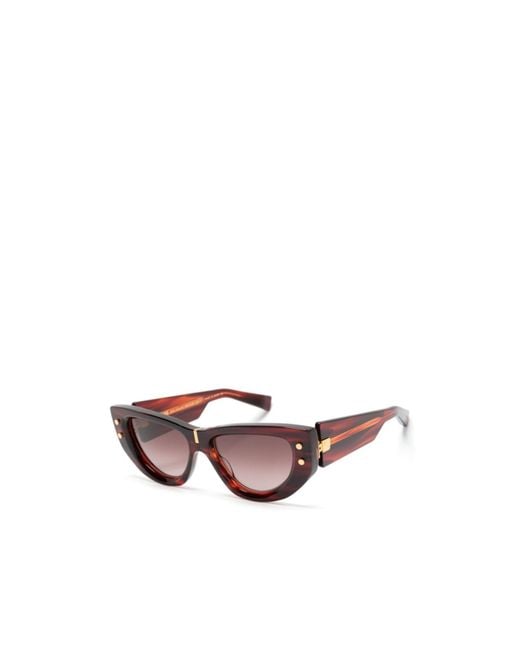 Balmain Pink B-Muse Geometric-Frame Sunglasses