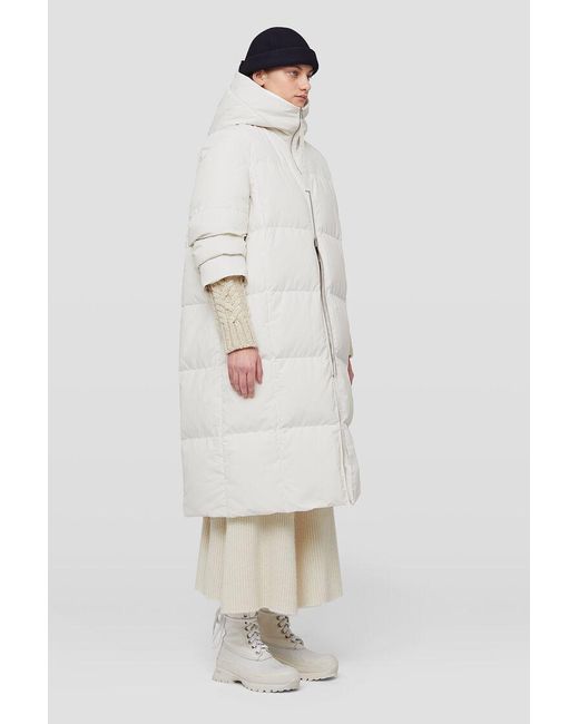 Jil Sander White Quilted Down Coat