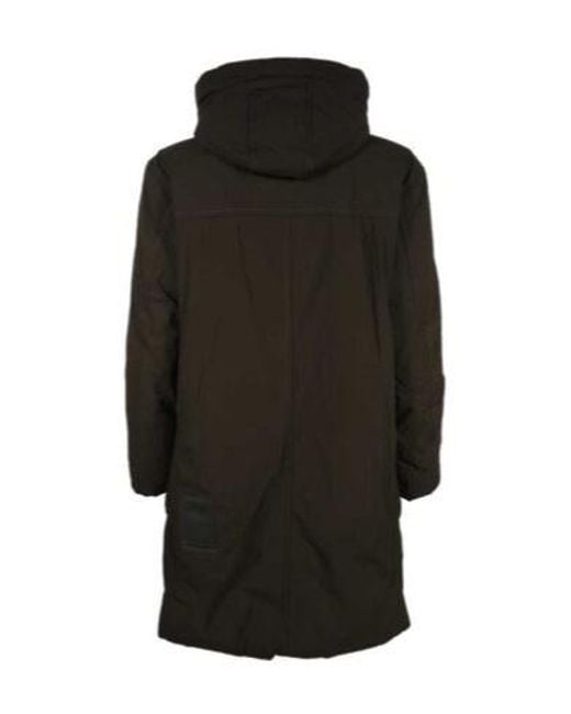 C P Company Black Hooded Casual Jacket for men