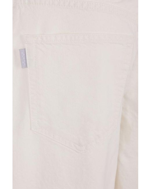 Haikure White Pressed Crease Shorts