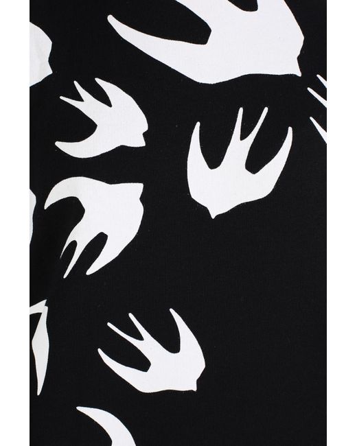 McQ Alexander McQueen Black Swallow Knitted Dress
