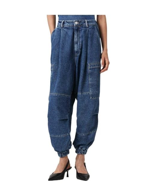 AllSaints Blue Sol Cargo Jeans