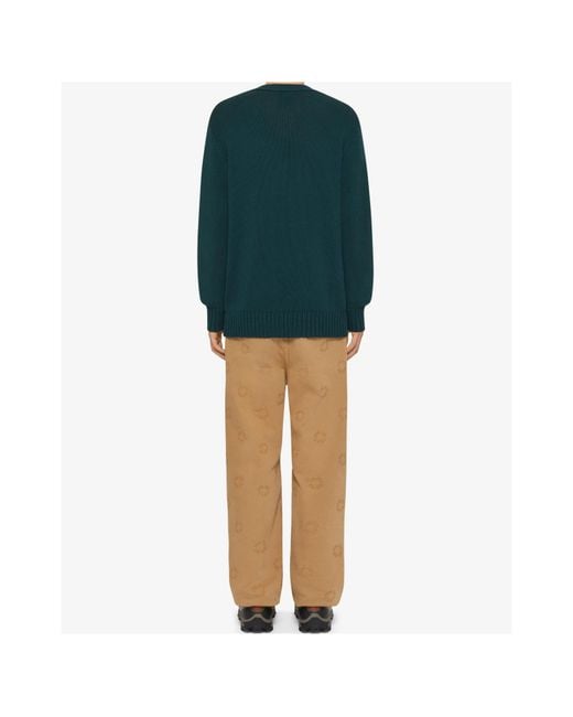 Givenchy Green G-Patch Knitted Cardigan for men