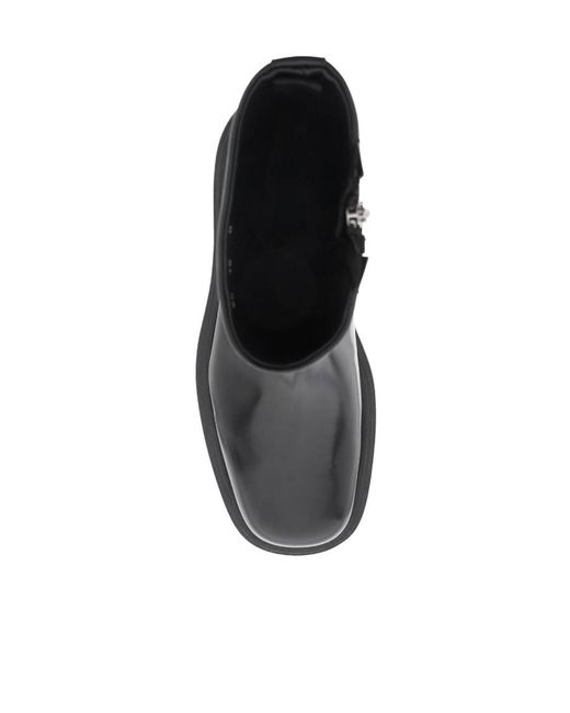 Ferragamo Black Ferragamo Formia Round-Toe Ankle Boots for men
