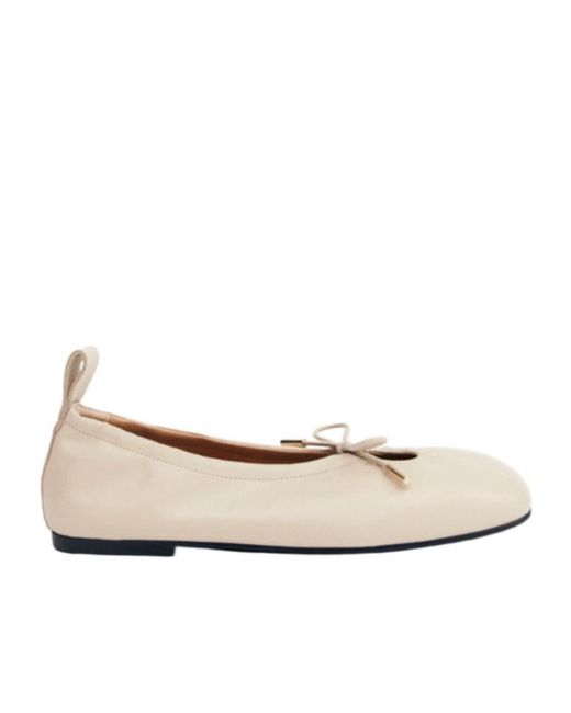 Alohas Natural Rosalind Square Toe Ballet Flats