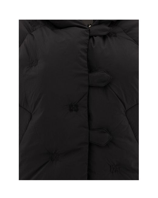 Ganni Black Short Tech Puffer Jacket
