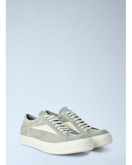 Rick Owens White Vintage Low-Top Sneakers for men