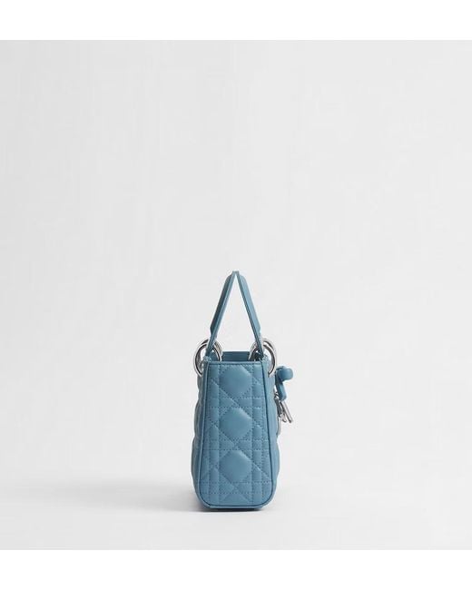 Dior Blue Mini Lady Shoulder Bag