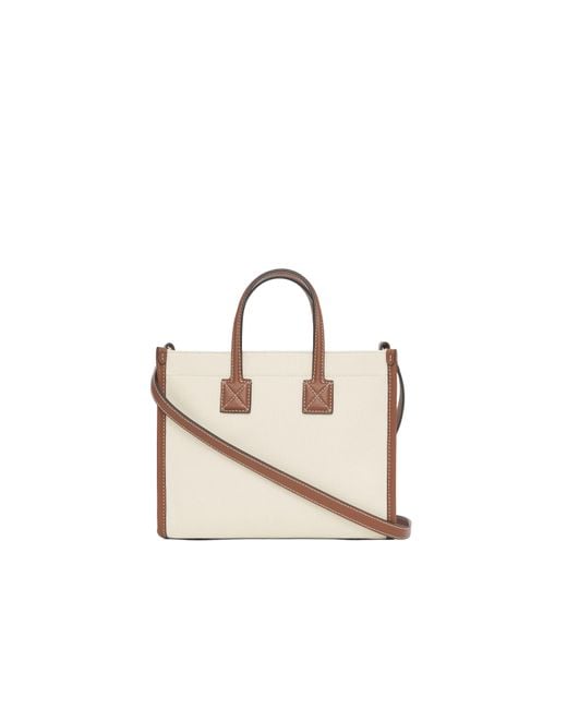Burberry Natural Logo Printed Mini Freya Tote Bag