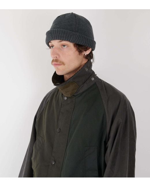 Nanamica Gray Windproof Knitted Hat for men
