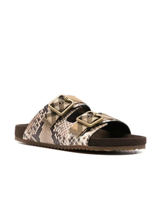 Burberry Multicolor Printed Check-Strap Urchin Sandals