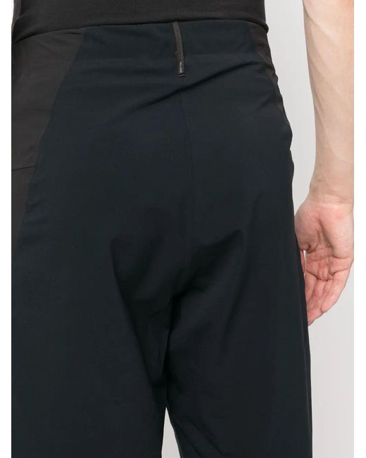 Veilance Black Elastic Waist Shorts for men