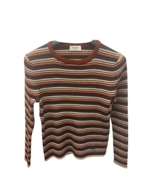 Céline Green Crewneck Sweater