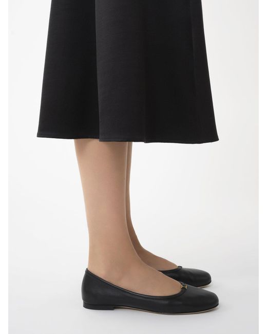 Chloé Black Chloé Marcie Round-Toe Ballet Flats