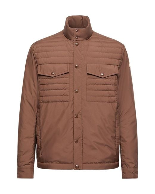 Moncler Brown Vnorviane Mid-Length Down Jacket for men