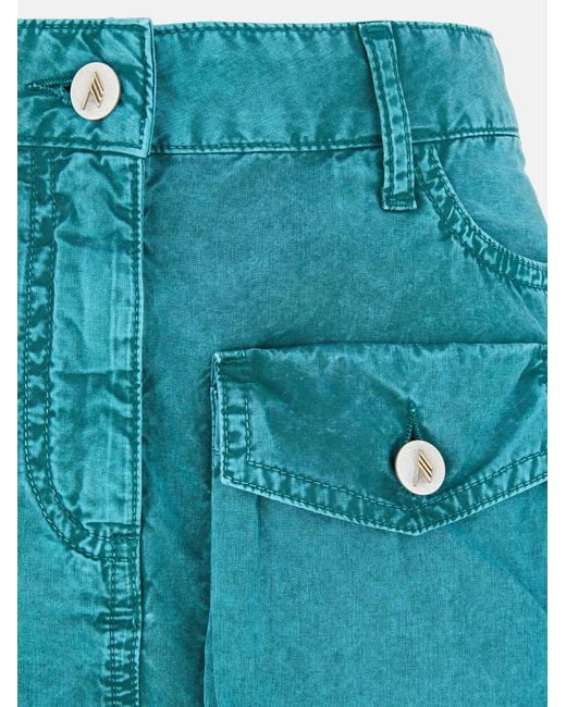 The Attico Blue The Fay Mini Skirt