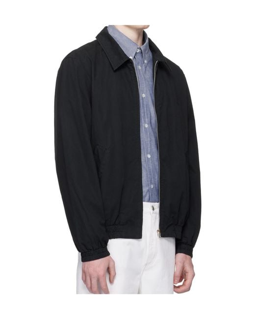A.P.C. Black Lapel Long-Sleeved Casual Jacket for men