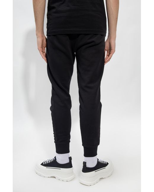 DIESEL Black P-Tary-Div Drawstring Sweatpants for men