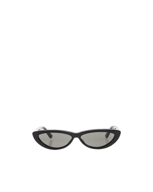 McQueen White Eyewear Cat-Eye Frame Sunglasses