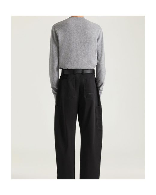 Givenchy Gray Logo Embroidered Jumper for men