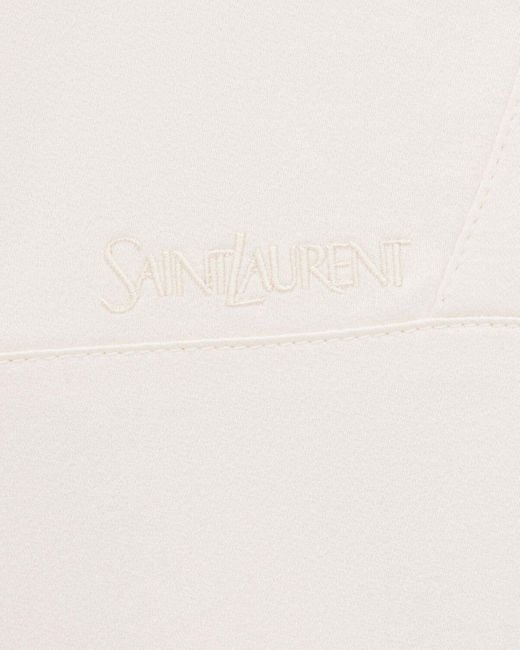 Saint Laurent White Teddy Jacket for men