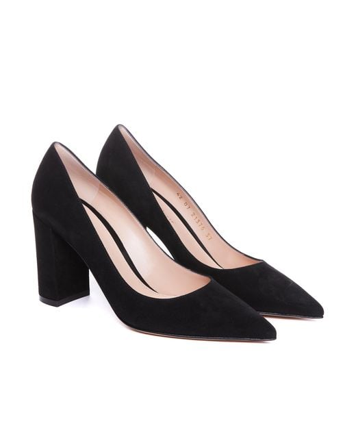 Gianvito Rossi Blue Piper Pointed-Toe Pumps