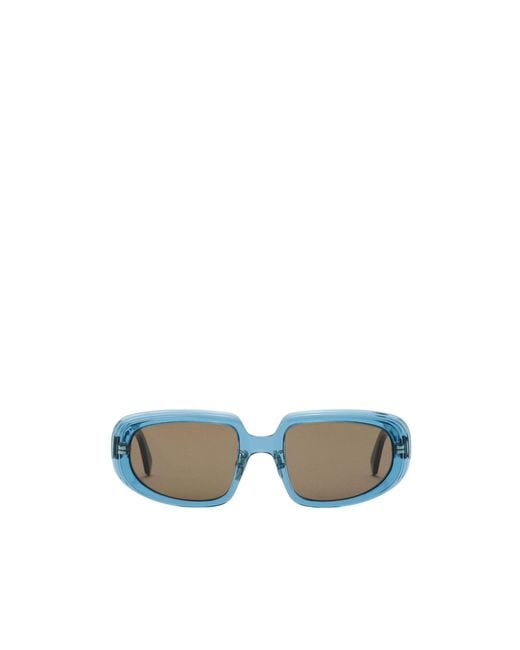 Loewe Blue Mini Anagram Steps Rectangular Sunglasses