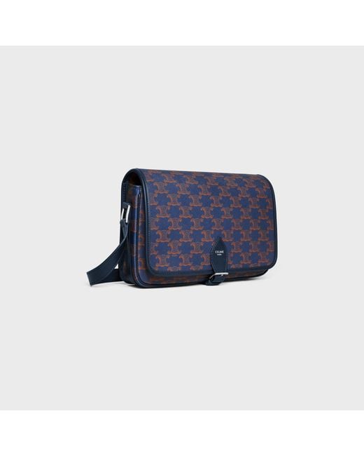 Céline Blue Small Folco Messenger for men