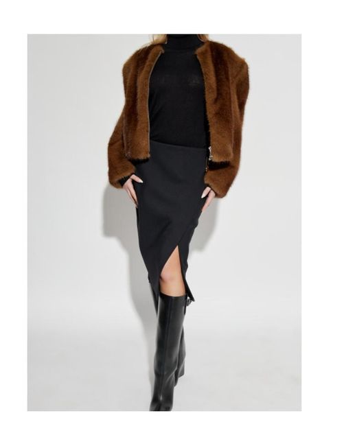 Casablanca Black Logo-Plaque Skirt