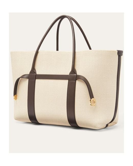 Loro Piana Natural Ghiera Shopper Large Handbag