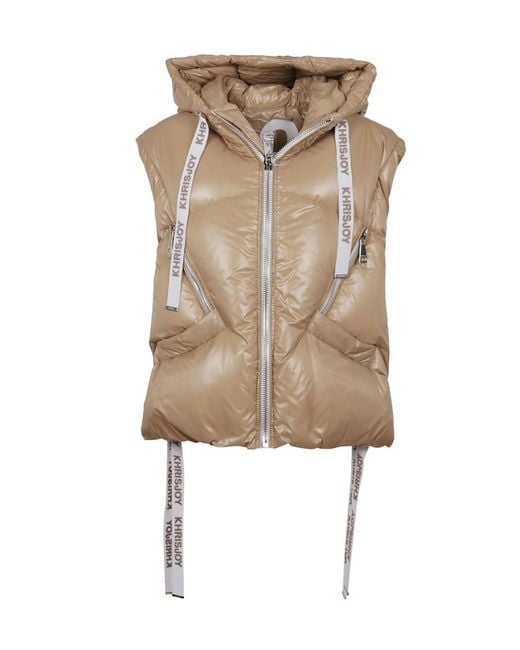 Khrisjoy Natural Sleeveless Down Jacket