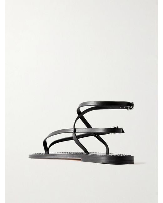 K. Jacques Brown Abako Leather Sandals