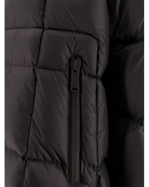 DSquared² Black Logo Printed Zipped Padded Jacket for men