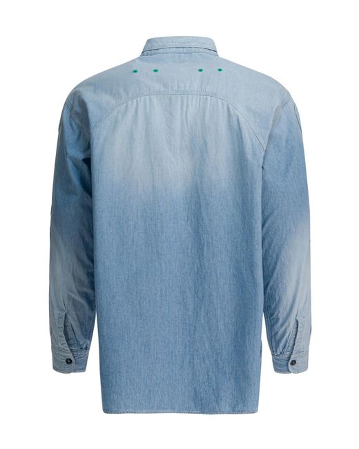 Kapital Blue Long-Sleeved Shirt for men
