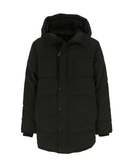 Canada Goose Black Carson Quilted Parka Coat for men
