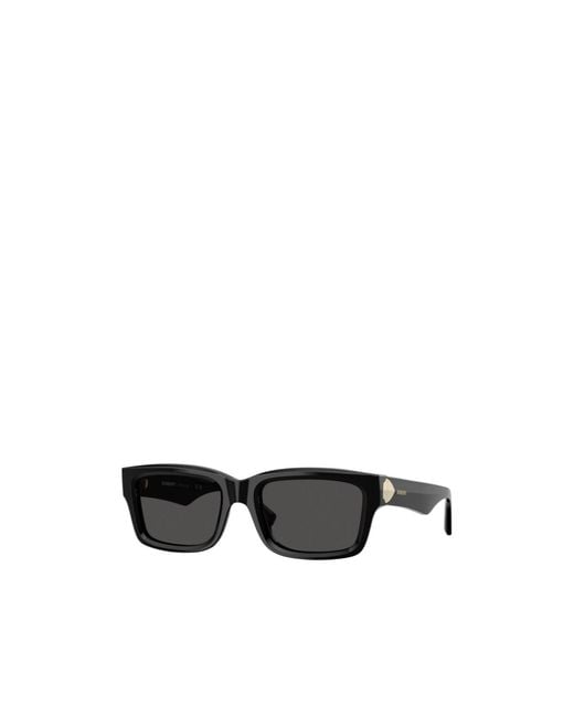 Burberry White Eyewear Rectangular Frame Sunglasses
