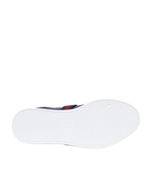 Gucci Blue Logo Logo Low Upper Board Shoes for men